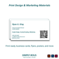 Print Design or Marketing Materials